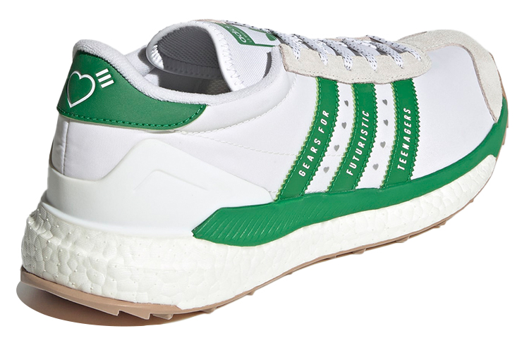 Мужские кроссовки Human Made x adidas originals Country (бело-зеленые) — фото 4