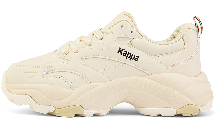 Kappa Vintage Synthetic Leather Cushioning Coverage Slip Resistant Low top Casual Running Shoes Women's Angora White