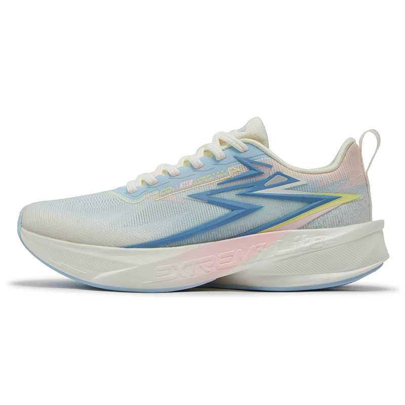 361° Breathable And Slip Resistant Low top Long Distance Running Shoes Women’s White Blue