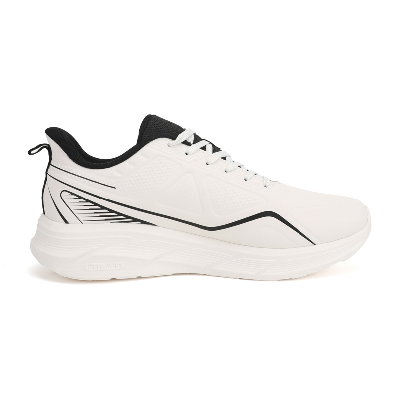 PEAK State Pole Cushioning Rebound Low top Casual Running Shoes Men’s White Black