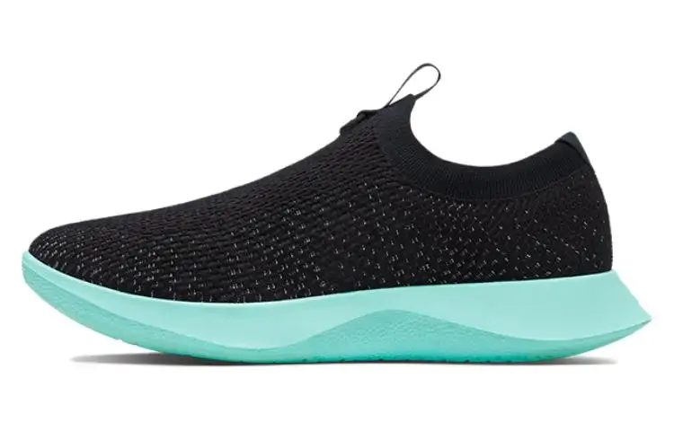 Allbirds Tree Dasher Relay Cushioning Breathable Low top Running Shoes Men's Natural Black With Mint Sole