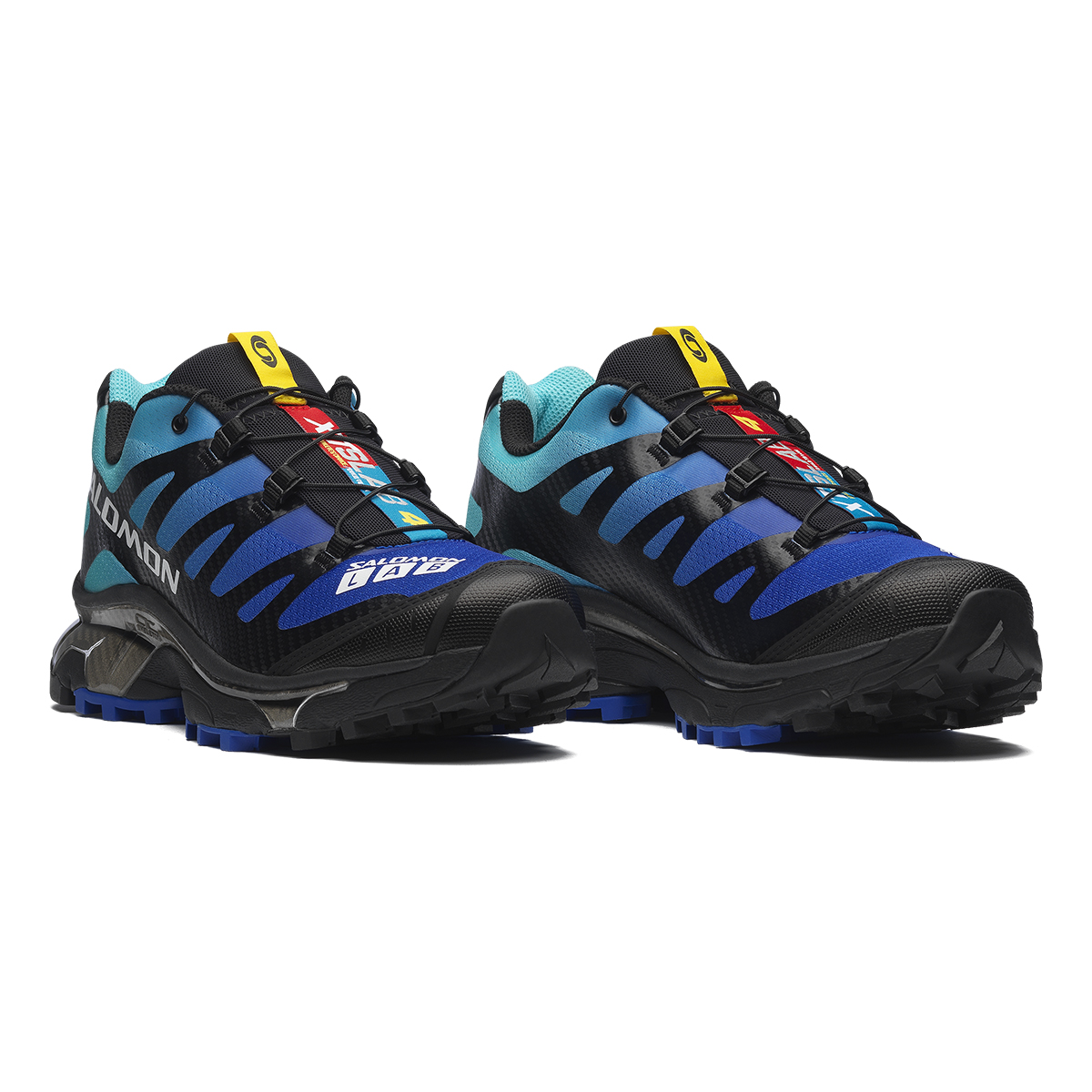 SALOMON XT 4 Abrasion Resistant Breathable Support Trail Running Shoes Unisex Black Blue