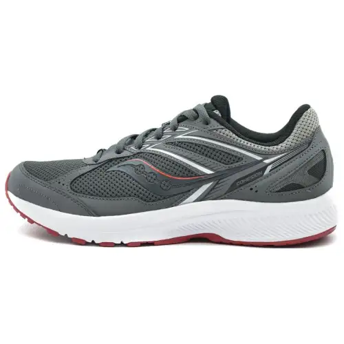 Saucony Cohesion 14 Slip Resistant Abrasion Resistant Low top Running Shoes Men's Gray