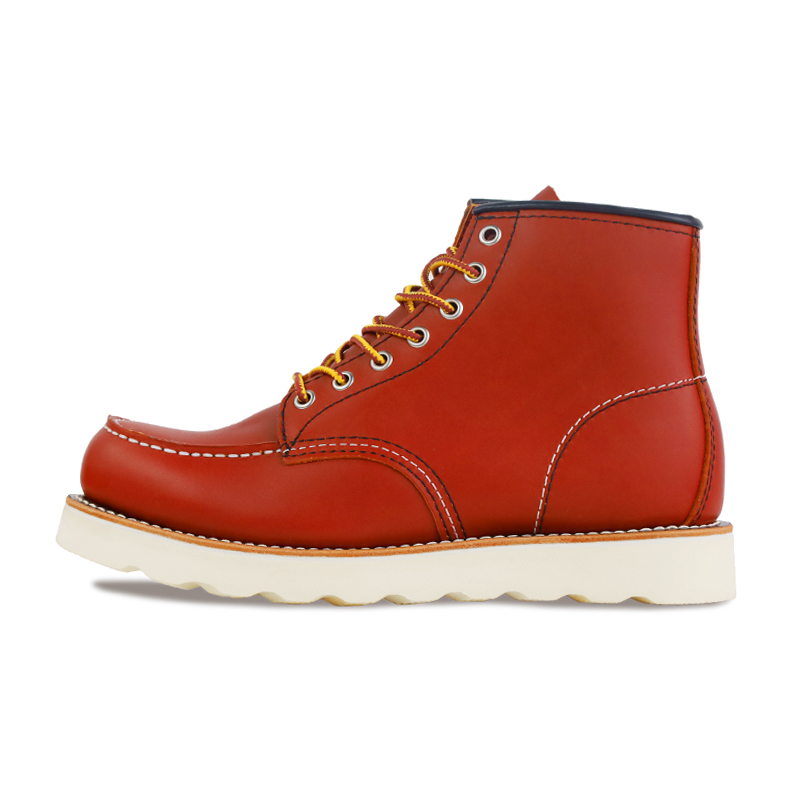ROCKEY BAND Classic 875 Work Boots Outdoor Vintage Combat Boots Women’s Red Brown