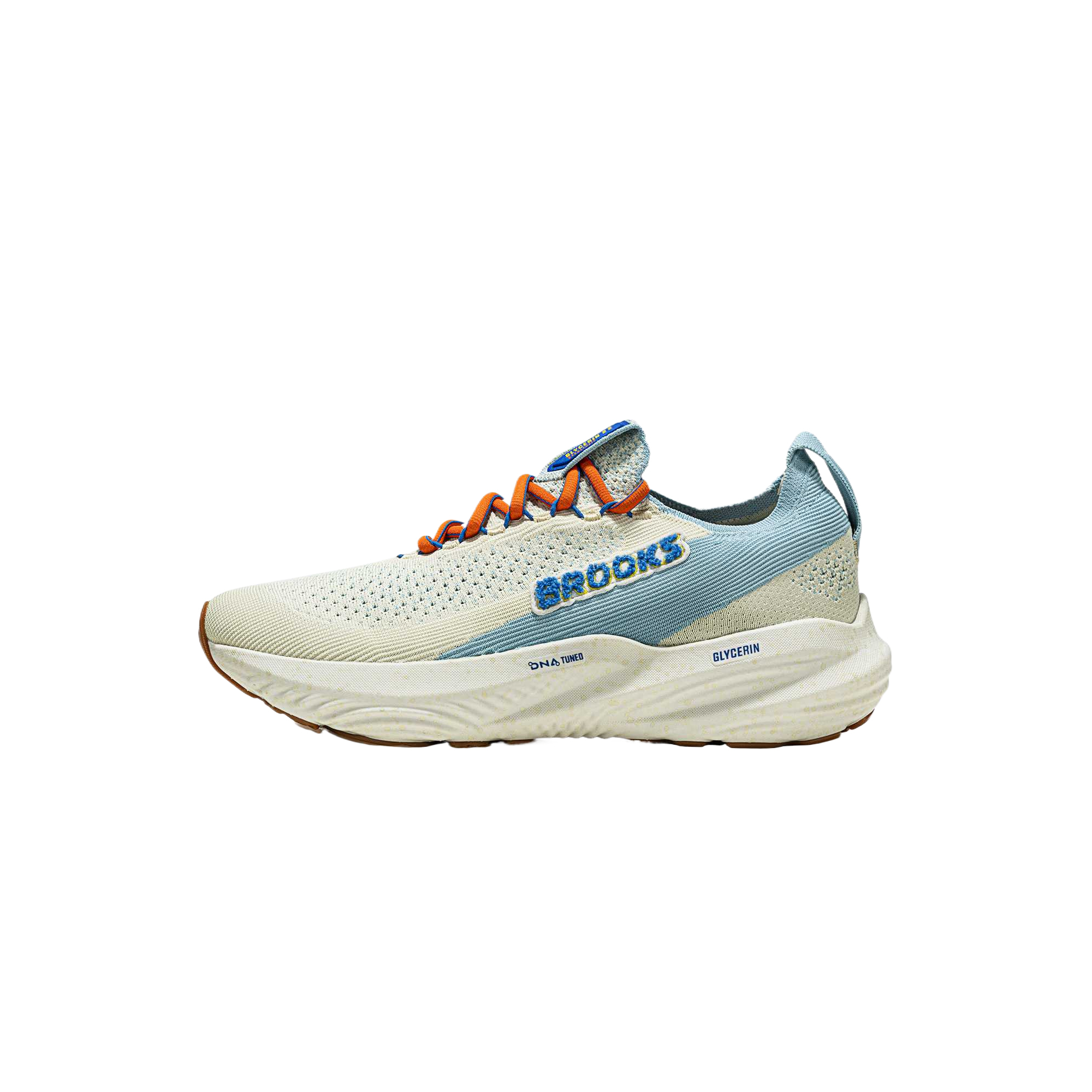 Brooks Glycerin 22 Fabric Cushioning Abrasion Resistant Breathable Low top Running Shoes Men’s Blue White