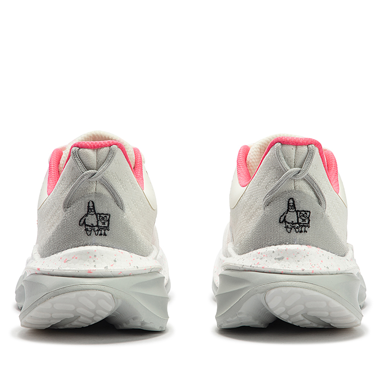 361° Cushioning Slip Resistant Low top Sprint Running Shoes Men’s Feather White Light Coral