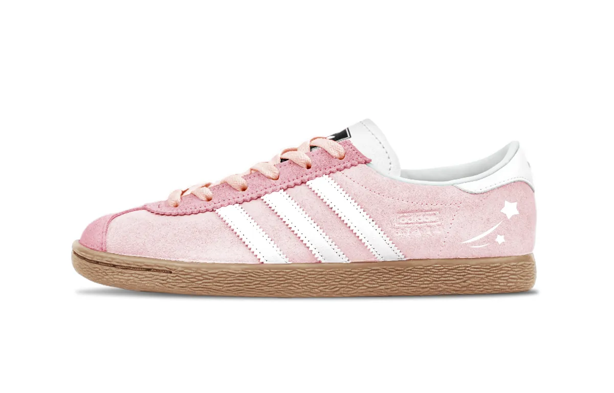 Adidas Originals Stadt Begonia Suede Abrasion Resistant Low top German Army Trainers Unisex Pink White