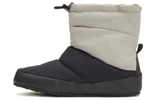 THE NORTH FACE Tent BOOTIE Leather Short Outdoor Boots Black Gray