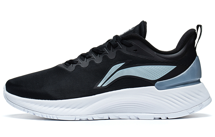 Li Ning YueYing Element Lace Up Textile, TPU Abrasion Resistant Breathable Rebound Low top LIGHT FOAM Running Shoes