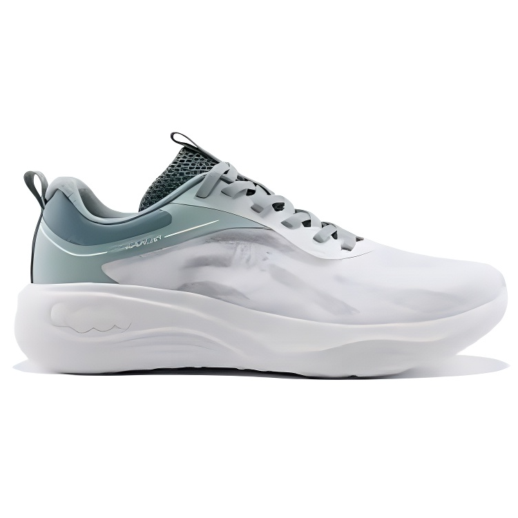 361° PU, Mesh Cushioning Breathable Low top Training Running Shoes Men’s White Green
