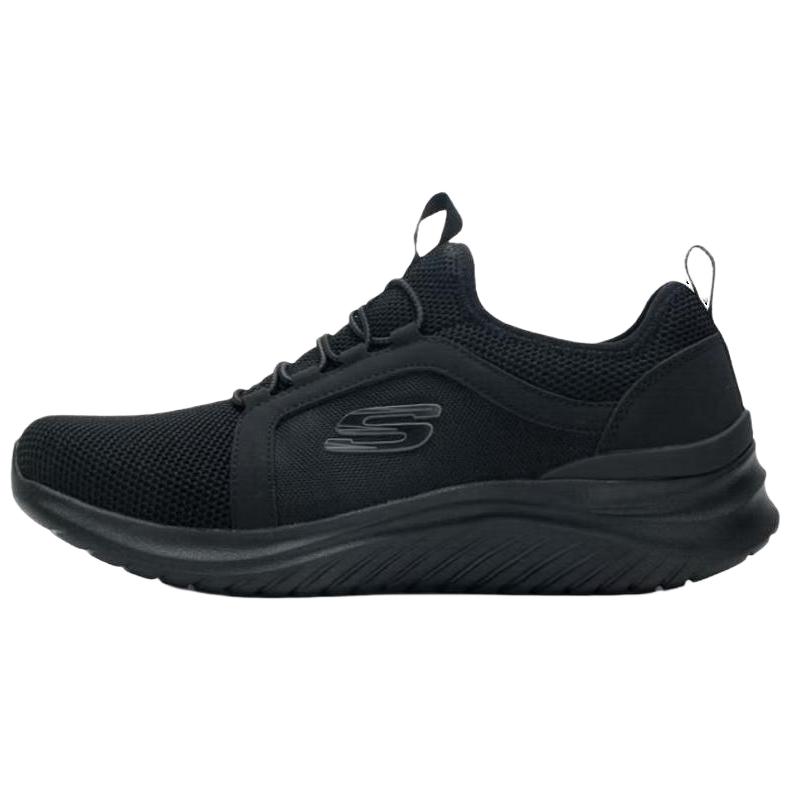 Skechers Cushioning Abrasion Resistant Breathable Low top Running Shoes Men’s Black