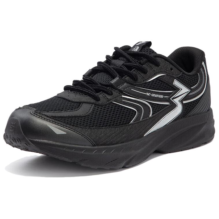 361° Abrasion Resistant Low top Running Shoes Men’s Black Silver