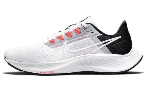 Nike Pegasus 38 Professional comfort, shock absorption, anti-slip, wear-resistant, breathable, low top, marathon running shoes, women's white, black and orange
