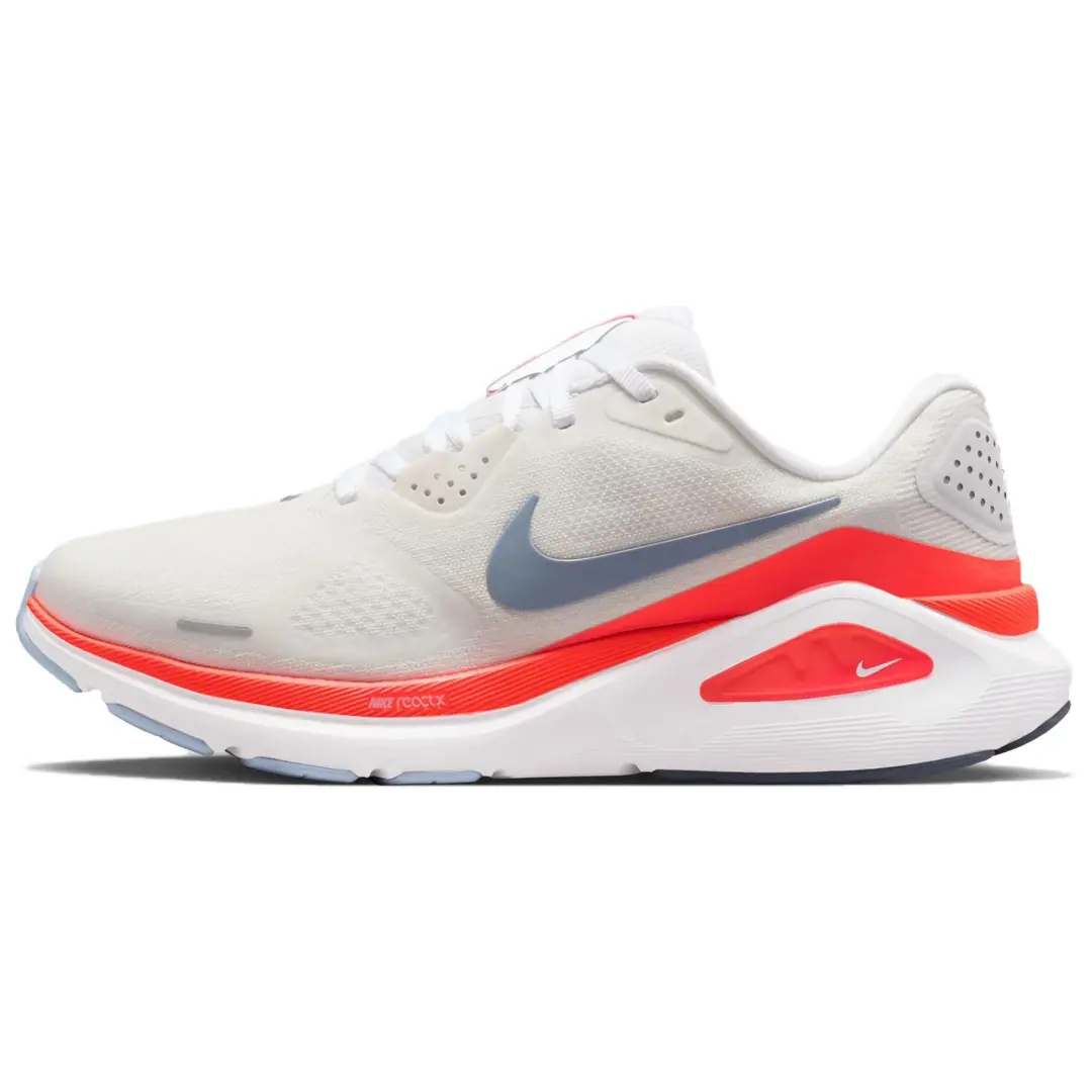 Nike Structure 26 Slip Resistant, Breathable, Lightweight Rebound Training Running Shoes Women's White Red