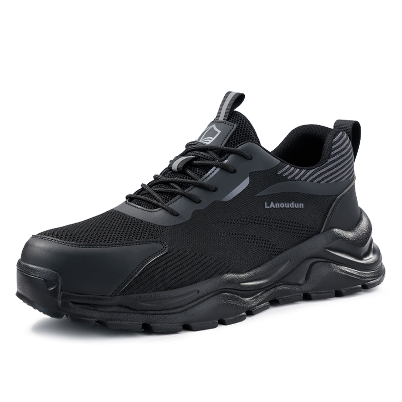 LANOUDUN Cushioning Breathable Lightweight Low top Outdoor Shoes Men’s Black