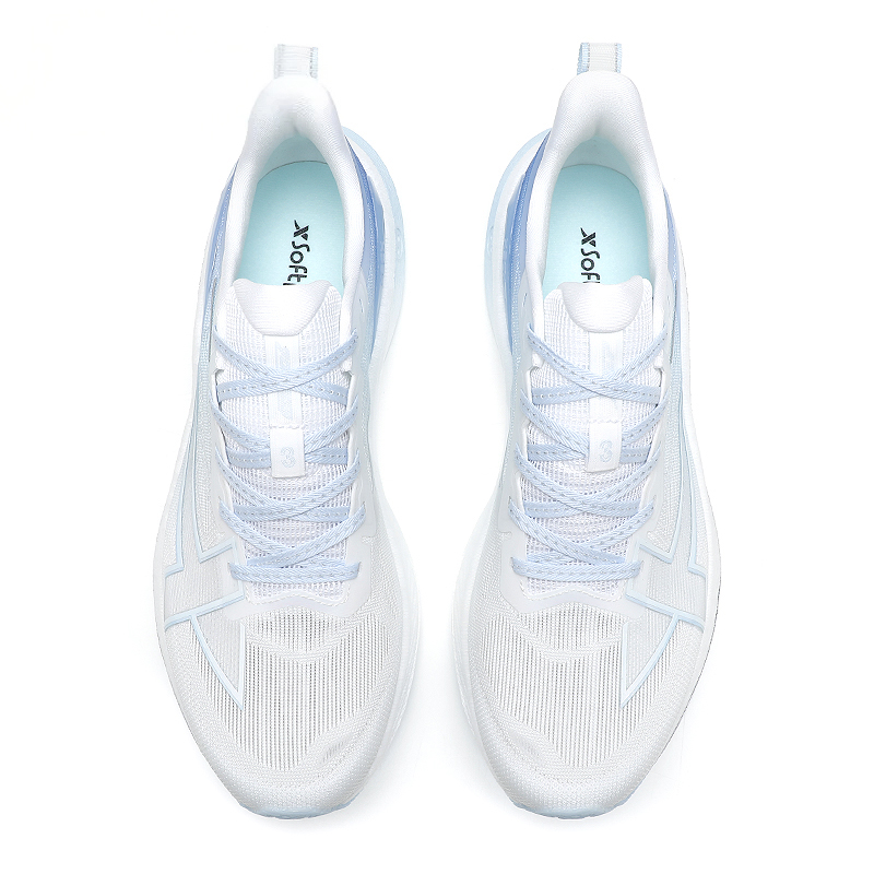 XTEP 2000km 3.0 Cushioning Breathable Low top Casual Running Shoes Men’s White Blue