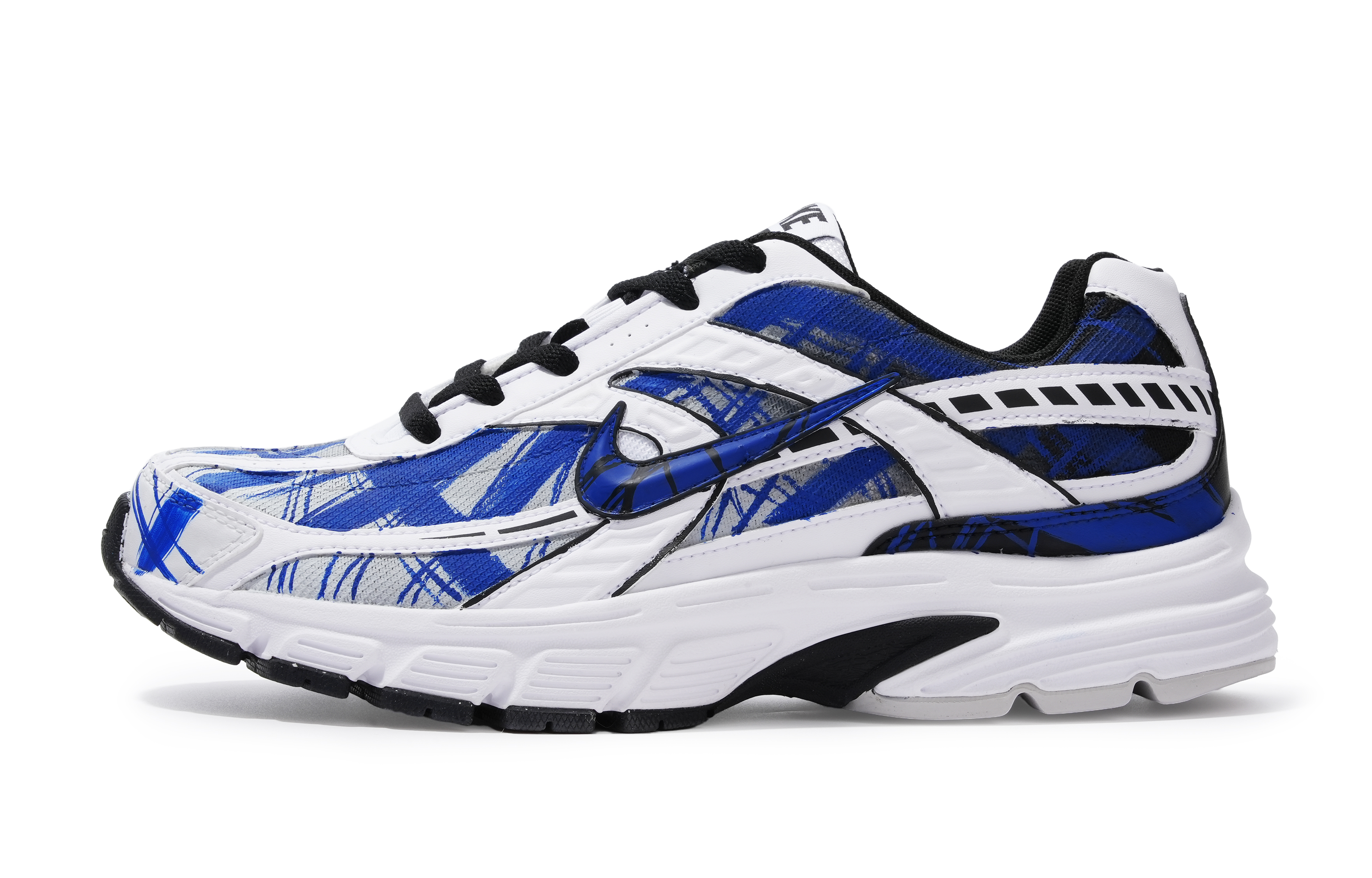 Nike Initiator Abrasion Resistant Low top City Commuting Running Shoes Men’s White Blue