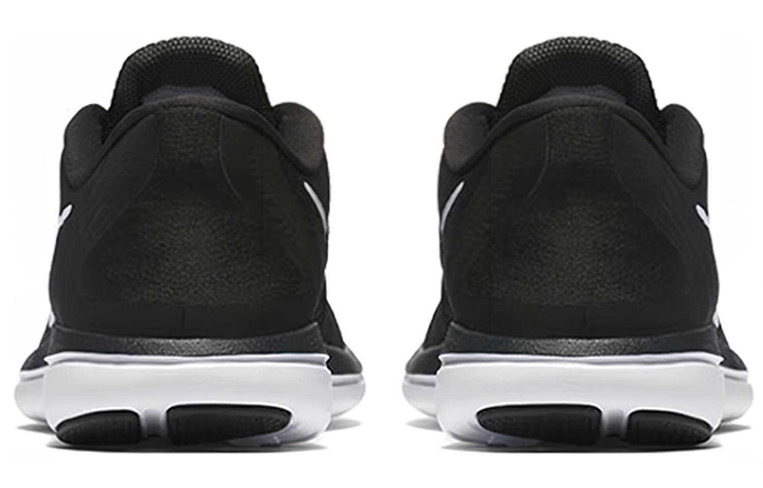 Женские кроссовки Nike Flex 2017 RN BLACK ANTHRACITE (черно-белые) — фото 5