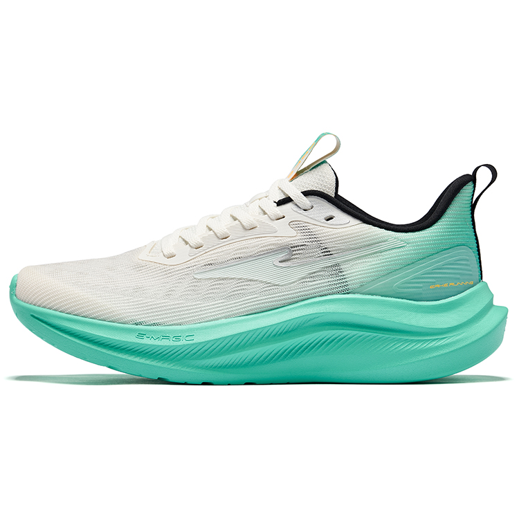 Erke Slip Resistant, Abrasion Resistant, Breathable Low top Casual Running Shoes Men’s Microcrystal White Jade Green