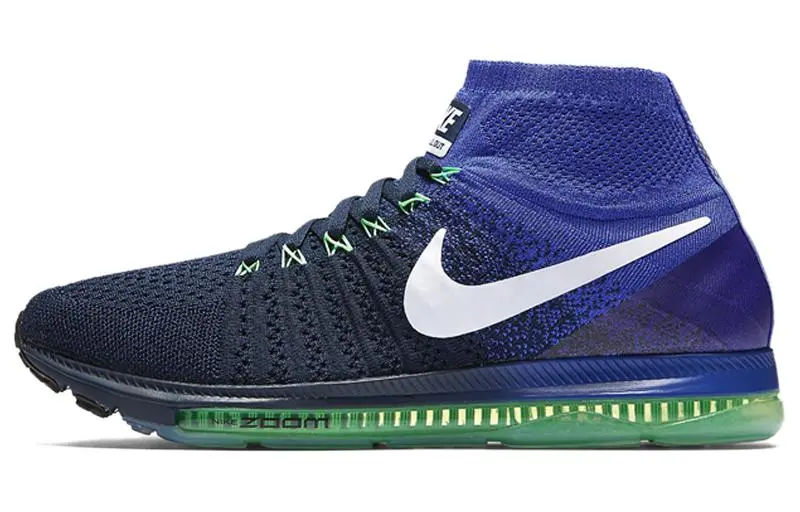 Nike All Out Flyknit 'College Navy White Black Electro Green'