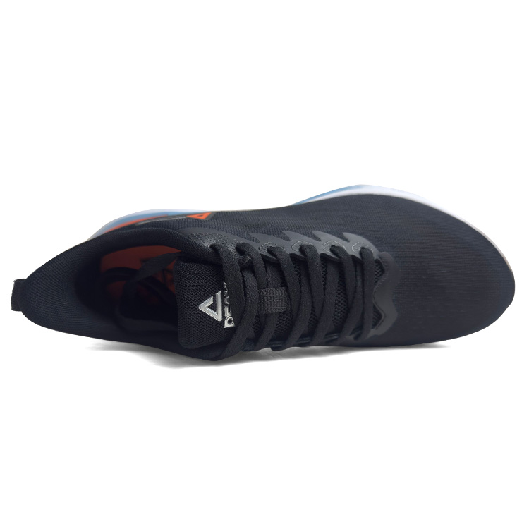 PEAK State Pole Abrasion Resistant Breathable Rebound Low top Casual Running Shoes Men’s Black Orange
