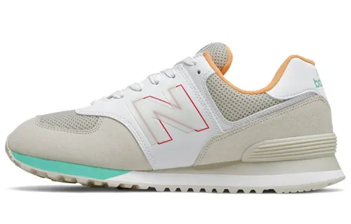 New Balance NB 574 Low top Running Shoes Men's White Umber