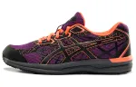 Asics Slip Resistant Abrasion Resistant Low top Running Shoes Women's Purple Black