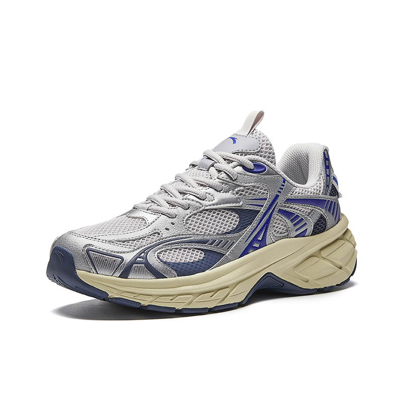 Anta AT2000 Retro Sports Fabric Low top Running Shoes Men’s Silver Gray Blue