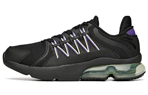 Anta Comfortable Cushioning, Non Slip, And Waterproof, Breathable Low top Running Shoes Men's Black Purple