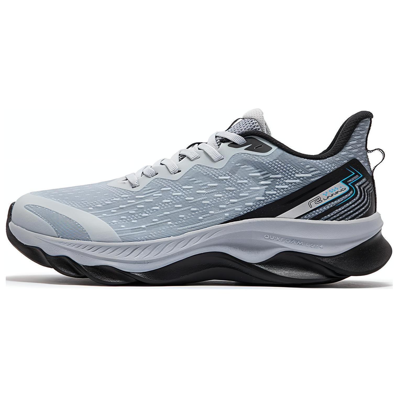 361° Cushioning Slip Resistant Breathable Cushioning Slip Resistant Breathable Low top Running Shoes Men’s Gray Black