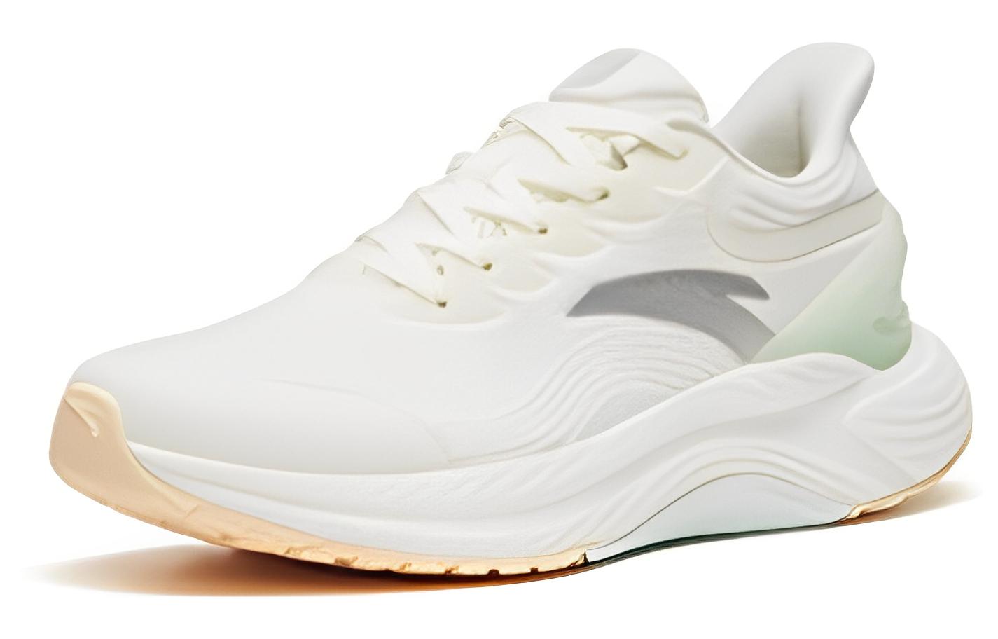 Anta Gen 3.0 Lite Cushioning Slip Resistant Abrasion Resistant Low top Running Shoes Women’s Ivory White