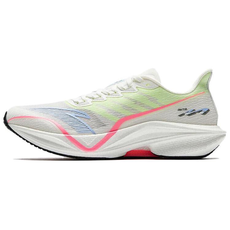 Anta MACH 5.0 Cushioning Support Rebound Low top Nitrogen Technology Casual Running Shoes Men’s White Green
