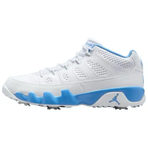 Jordan 9 Retro Low Golf White University Blue