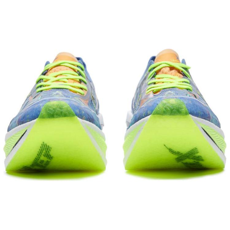 XTEP 160X 3.0 Pro Cushioning Slip Resistant Abrasion Resistant Low top Running Shoes Men’s Blue Green Orange