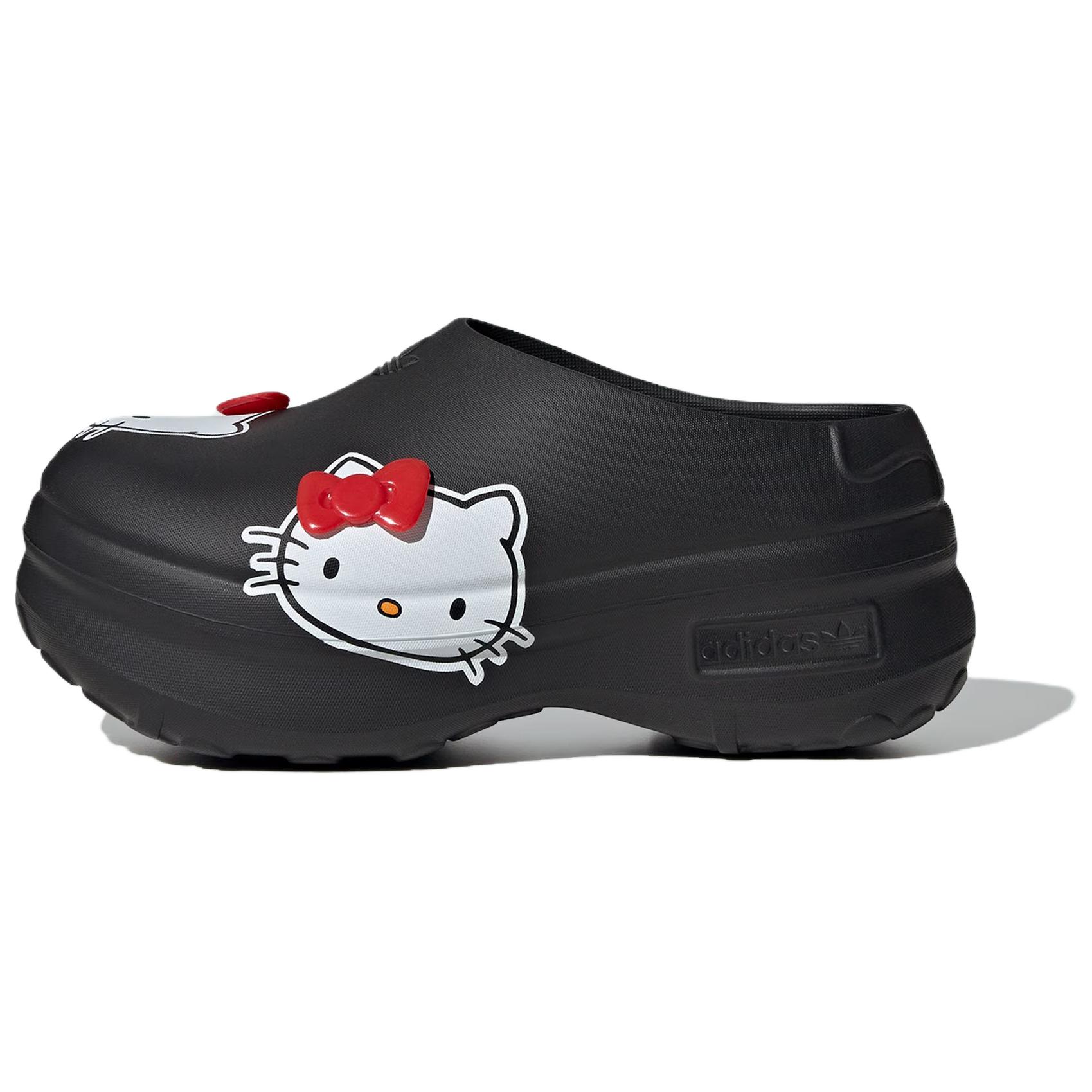 Мюли Hello Kitty/Hello Kitty x adidas originals AdiFOM Stan Smith классический Комфортный нескользящие Шеф -повар женский черный красный белый