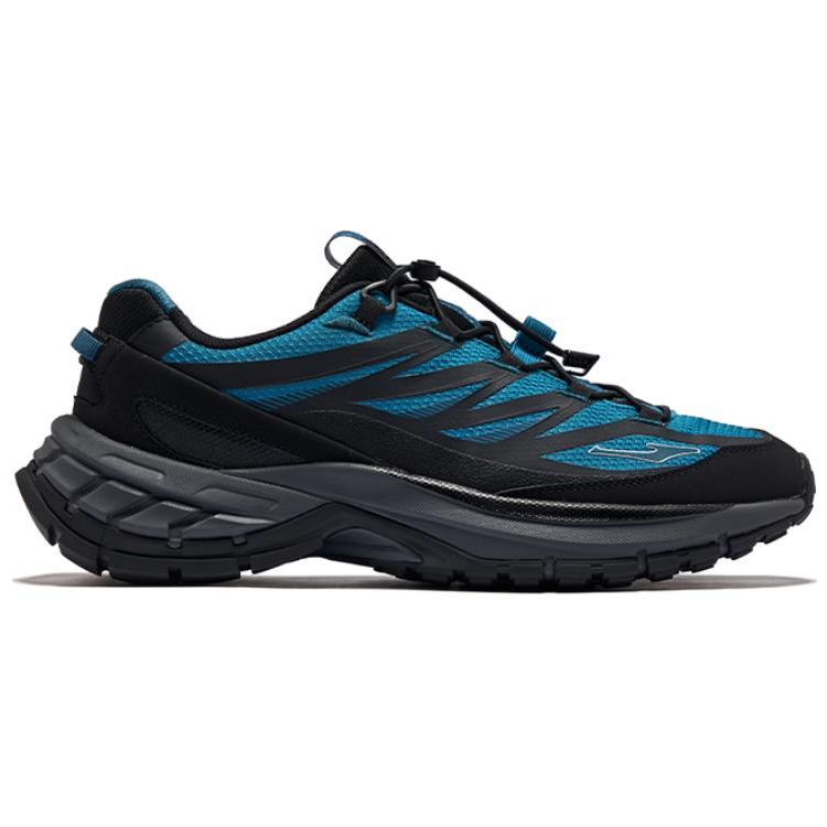 Erke Woyue 2 Slip Resistant Abrasion Resistant Mid top Outdoor Shoes Men’s Blue Black