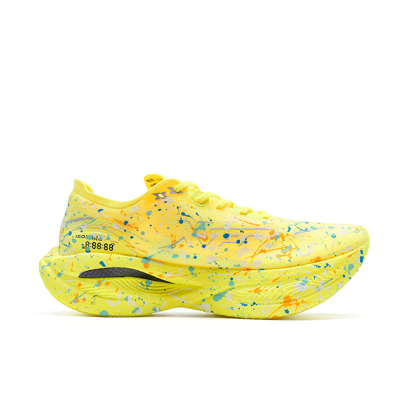 XTEP 160X 3.5PRO Running Shoes Men’s Low Top Fluorescent Bright Yellow, Teal