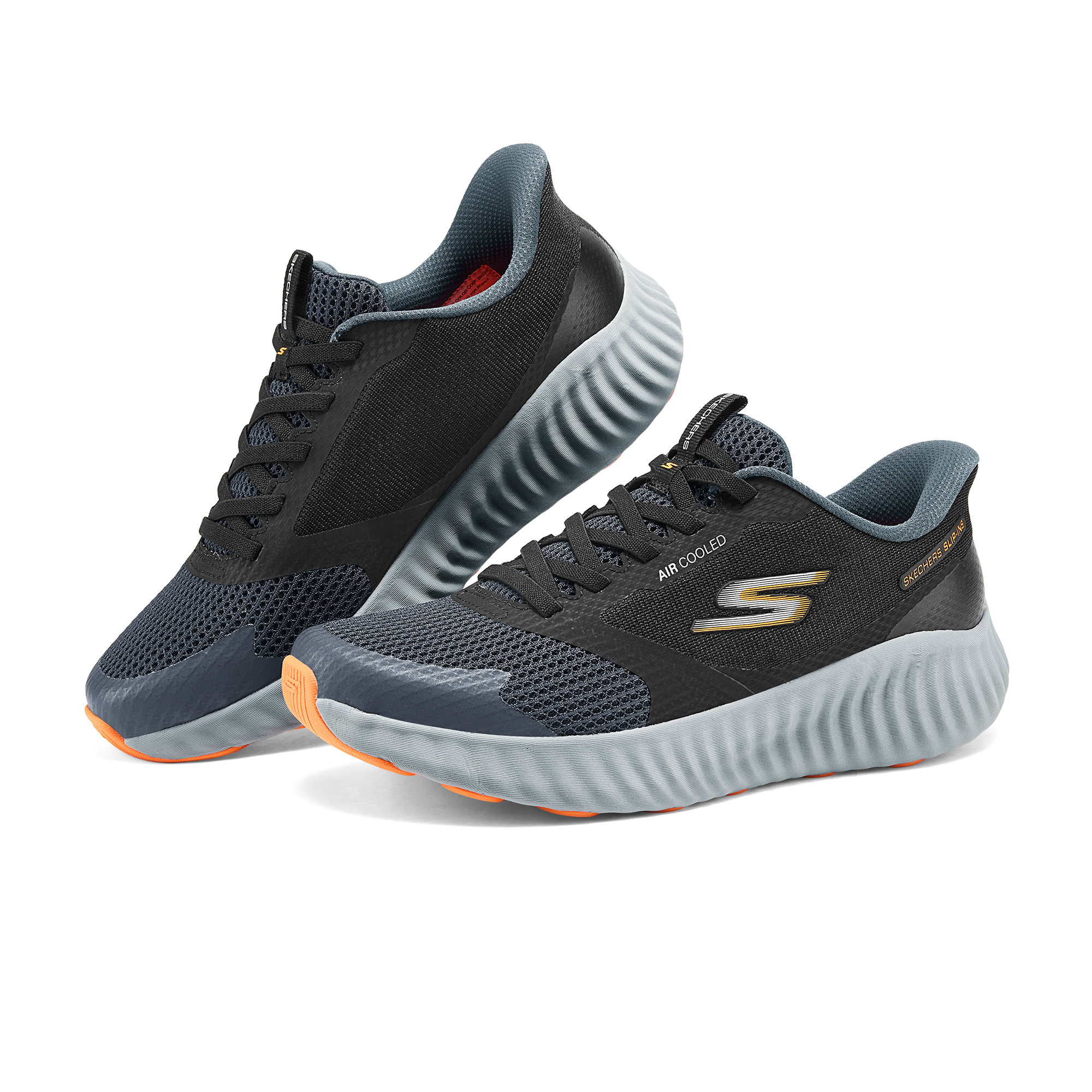 Skechers MEN’S GO Cushioning Support Low top Running Shoes Men’s Black