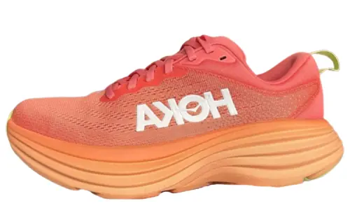 HOKA ONE ONE Bondi 8 Slip Resistant Low top Running Shoes Men's Pink