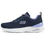 Skechers Fabric Cushioning Breathable Lightweight Low top Casual Running Shoes Women's Blue Purple