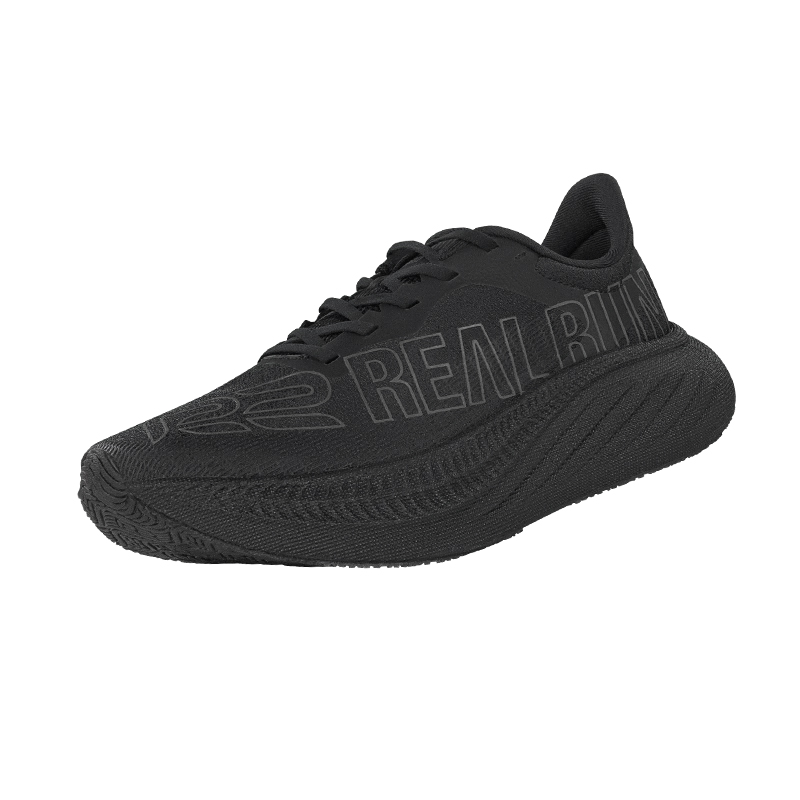 R2 REALRUN Running Shoes Unisex Low Top Night Black