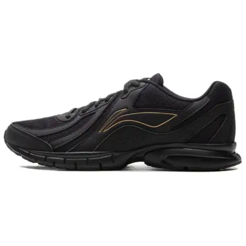 Li Ning Zero March 7th Low top Running Shoes Men's Black Gold