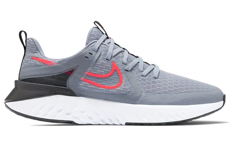 Мужские кроссовки Nike Legend React 2 (серый / красный) — фото 2