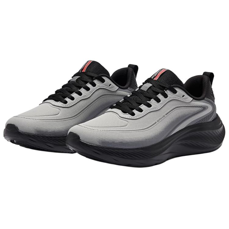Erke Rebound Cushioning Rebound Cushioning Low top Racing Running Shoes Men’s Black Gray