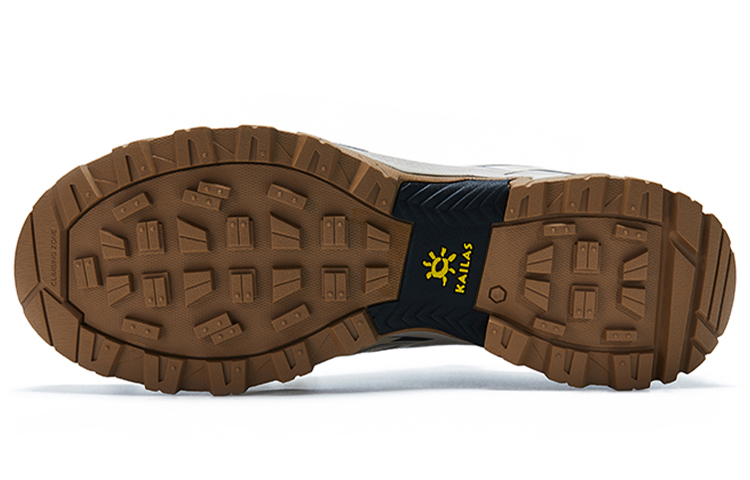 KAILAS Textile, TPU Abrasion Resistant Waterproof And Breathable Coverage Balance Low top Running Shoes Men’s Sandstone