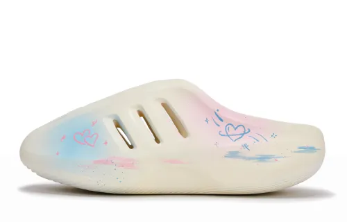 Adidas Originals AdiFOM IIInfinity Mules Abrasion Resistant Closed Toe Slippers Unisex White Blue Pink
