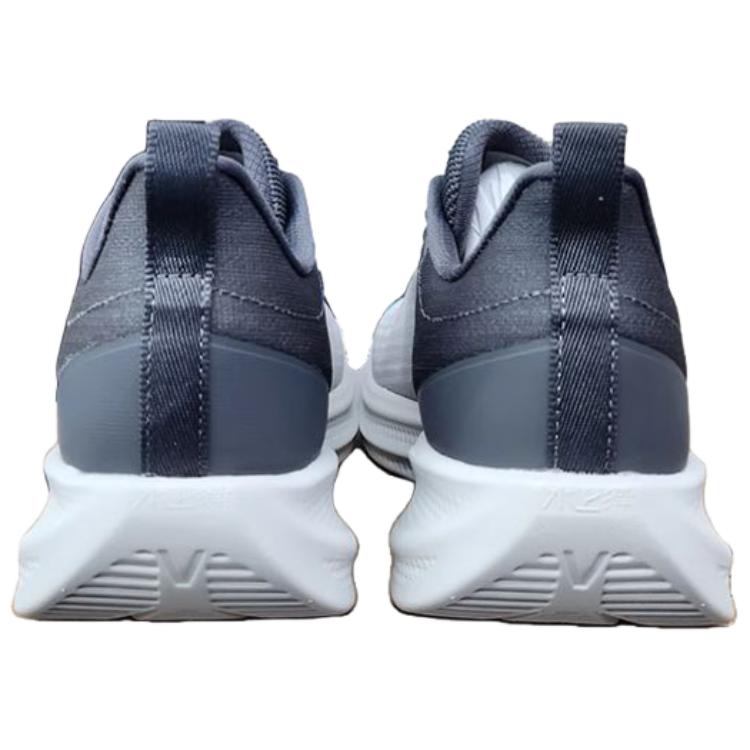 Erke Fabric Cushioning Slip Resistant Abrasion Resistant Low top Casual Running Shoes Men’s Gray