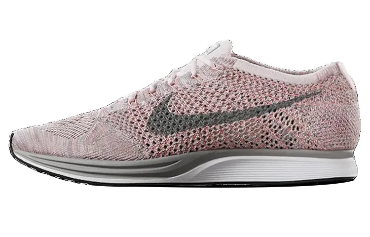 Nike Flyknit Racer Fabric Low top Running Shoes Men's Pink