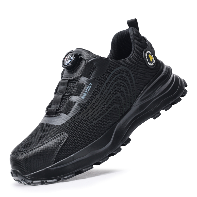 LANOUDUN Breathable, Impact Resistant, Lightweight Low top Outdoor Shoes Unisex Black