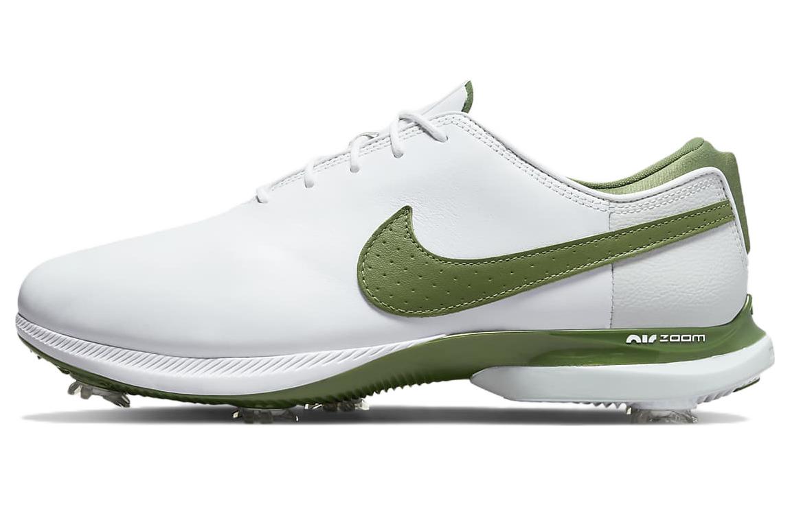 Nike Air Zoom Victory Tour 2 leather, comfortable, shock-absorbing, non-slip, wear-resistant, low-top golf shoes, same style for men and women, white and green